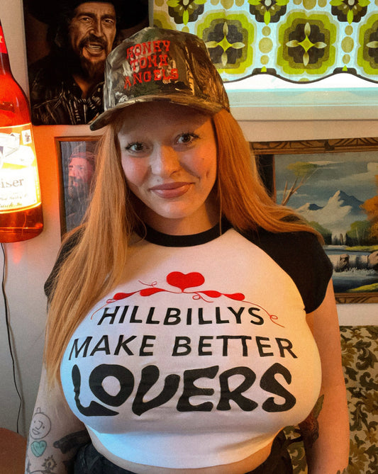 Hillbillys Make Better Lovers Crop Baby Tee