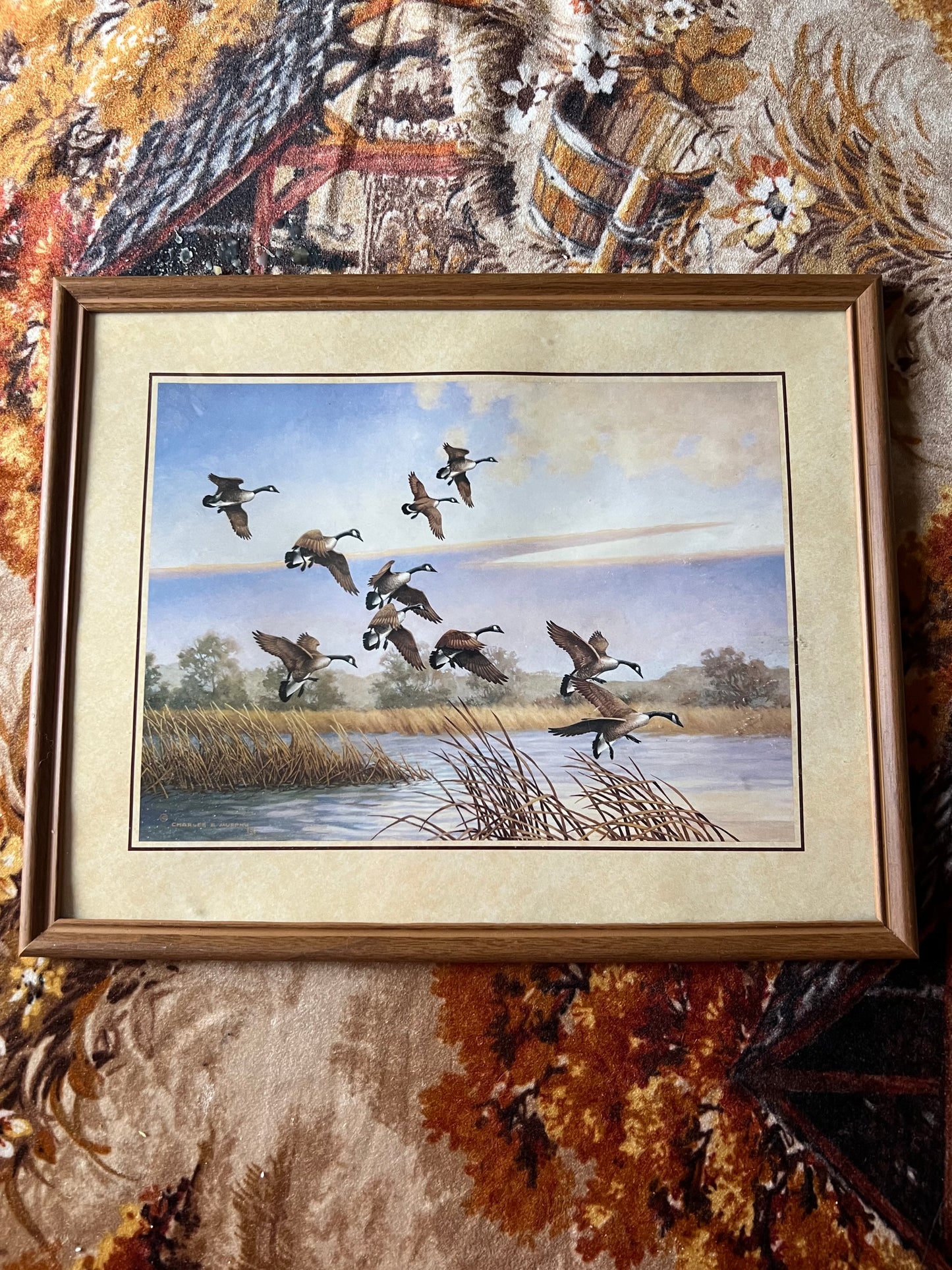 Geese Hunting Print